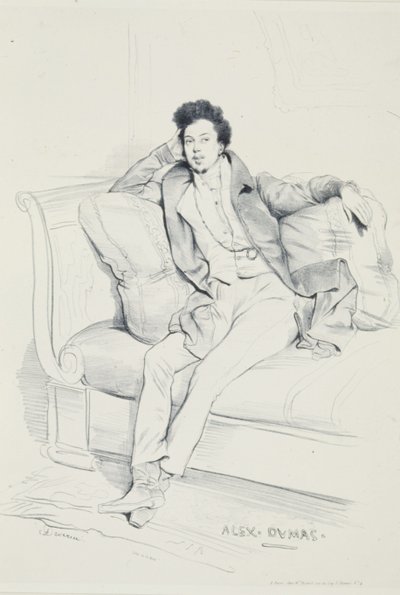 Alexandre Dumas portréja alkotó: Achille Devéria