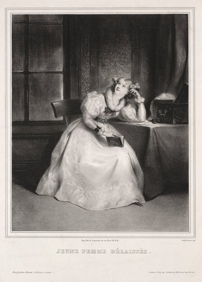 Álmodozás. alkotó: Achille Devéria