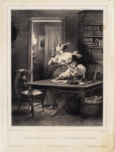 Túlzottan felhevíted magad (Égeted a véredet!) alkotó: Achille Devéria