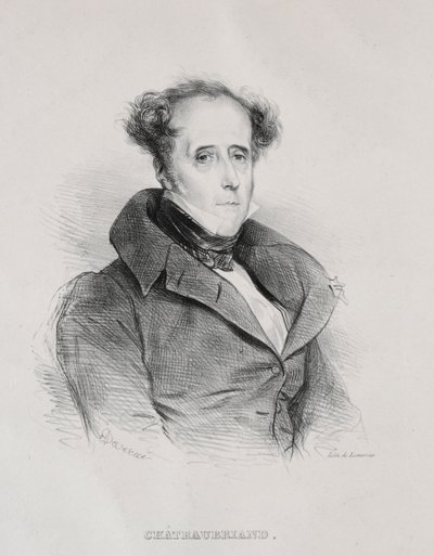 Francois René Auguste Victome de Chateaubriand alkotó: Achille Devéria