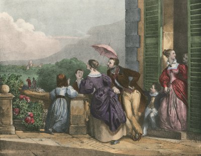 Visszatérés a vadászatról, sportolók visszatérése alkotó: Achille Devéria