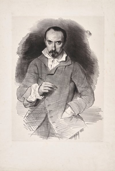 Önarckép, 19. század második negyede. alkotó: Achille Devéria