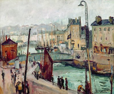 Le Havre, Bassin du Roy (olaj, vászon) alkotó: Achille Emile Othon Friesz