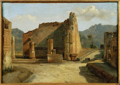 A pompeji fórum ... alkotó: Achille Etna Michallon