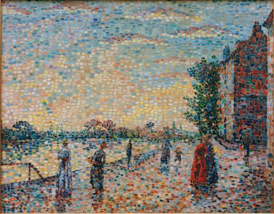 A folyóparti sétány alkotó: Achille Lauge