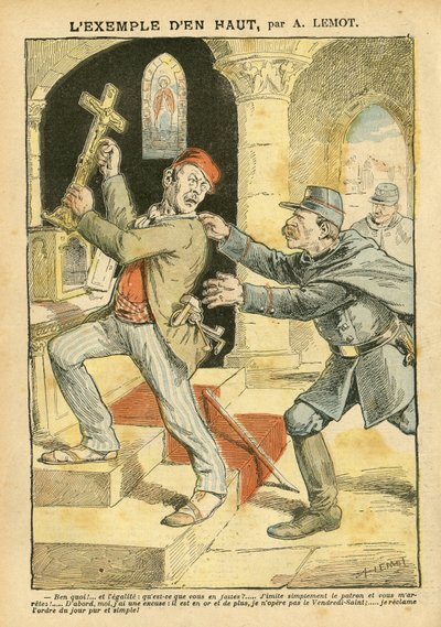 Achille Lemot (1846-1909) illusztrációja a Le Pelerinben alkotó: Achille Lemot