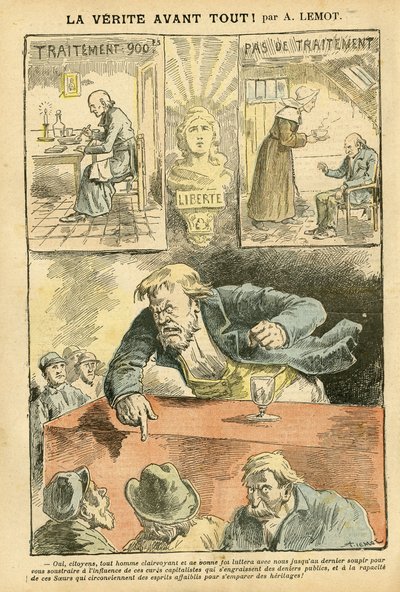 Achille Lemot (1846-1909) illusztrációja a Le Pelerinben alkotó: Achille Lemot