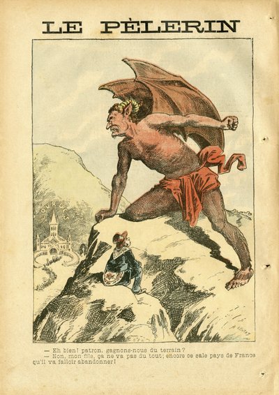 Achille Lemot (1846-1909) illusztrációja a Le Pelerinben alkotó: Achille Lemot