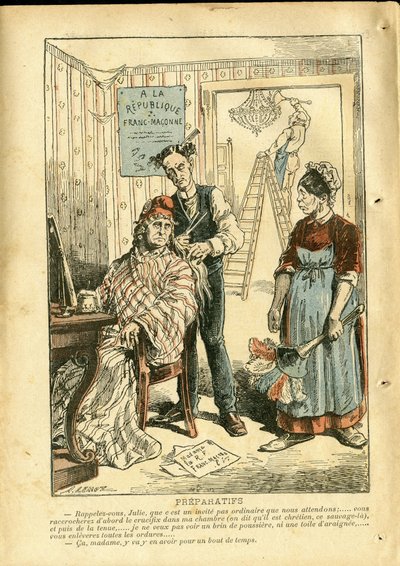 Achille Lemot (1846-1909) illusztrációja a Le Pelerinben alkotó: Achille Lemot