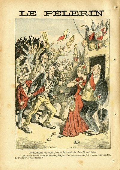 Achille Lemot (1846-1909) illusztrációja a Le Pelerinben alkotó: Achille Lemot