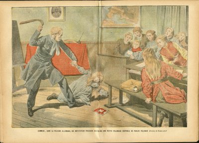 Illusztráció: Achille Lemot (1846-1909) Le Pelerinben, 2006.02.12. - Tanítás, Lengyelország, Büntetés - Tanár alkotó: Achille Lemot