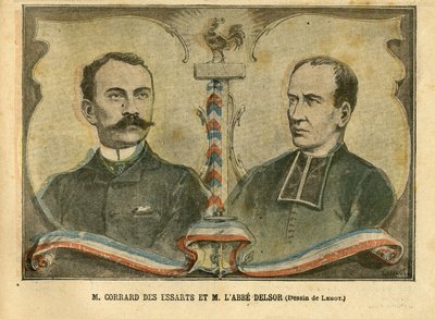 Achille Lemot (1846-1909) illusztrációja a Le Pelerinben, 04.01.24 - M. Corrard des essarts és M. L
