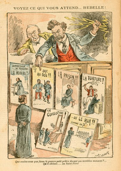 Le Pelerin, Szatirikus színekben alkotó: Achille Lemot