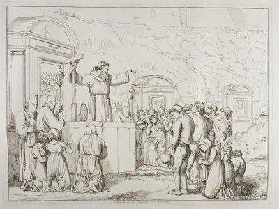 Pénteki prédikáció a Colosseumban alkotó: Achille Pinelli