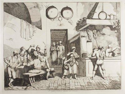 Az improvizátor egy osteriában alkotó: Achille Pinelli