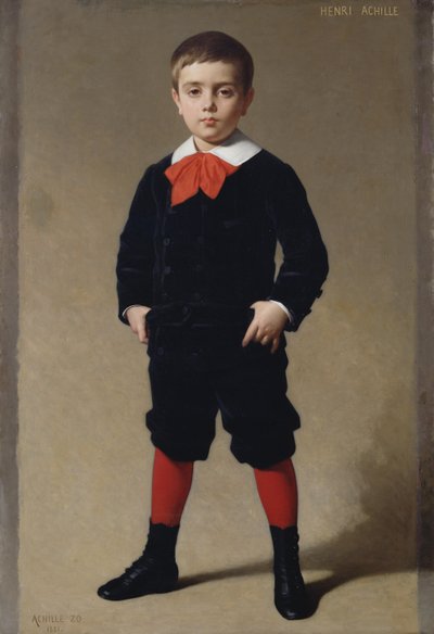 Henri Achille, a művész fiának portréja, 1881 alkotó: Achille Zo
