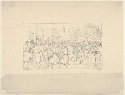 Választások Baltimore-ban, 1862. november a Konföderációs háborús rézkarcokból, 1861-63. alkotó: Adalbert John Volck