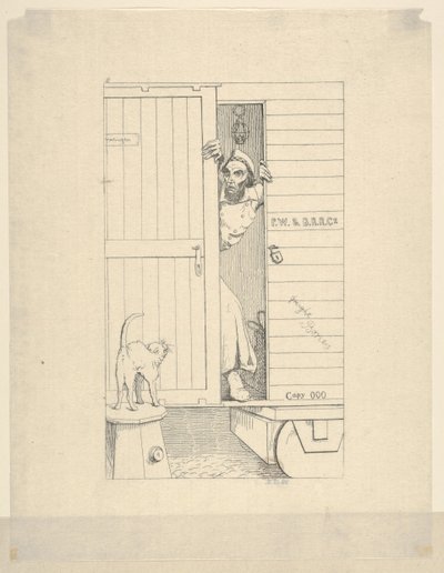 Átjárás Baltimore-on keresztül a Konföderációs háborús rézkarcokból, 1861-63. alkotó: Adalbert John Volck