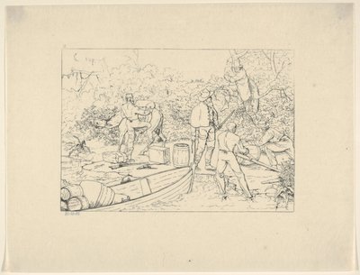 Gyógyszerek csempészete délre a Konföderációs háborús rézkarcokról, 1861-63. alkotó: Adalbert John Volck