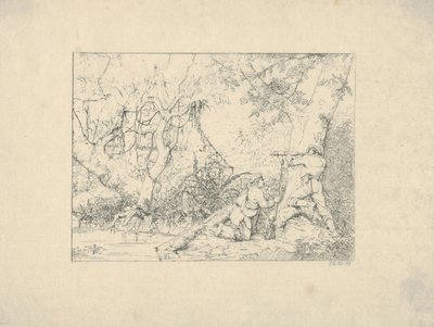 Vicksburg-csatorna a Konföderációs háborús rézkarcokból, 1861-63. alkotó: Adalbert John Volck