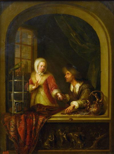 A csábító Braun, Ádám (1748-1827). Olajfestmény alkotó: Adam Braun