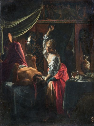 Judith Slaying Holofernes, 1601-2003 körül (olaj, réz) alkotó: Adam Elsheimer