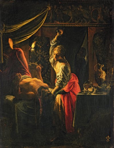 Judit és Holofernész (olaj, vászon) alkotó: Adam Elsheimer