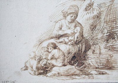 Szoptató nő alkotó: Adam Elsheimer