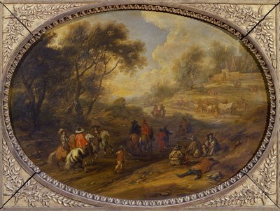 Egy katonai konvoj alkotó: Adam Frans van der Meulen