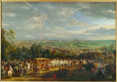 XIV. Lajos és Ausztria Mária Terézia bevonulása Arras-ba ... (festmény, vászon) alkotó: Adam Frans van der Meulen