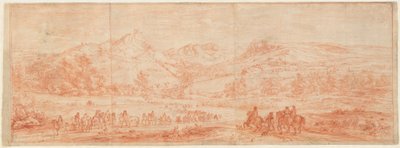 Französische Truppen vor Salins und den umliegenden Hügeln alkotó: Adam Frans van der Meulen