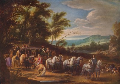 Philippe Francois dArenberg csapatok találkozója, 1662, 1915 alkotó: Adam Frans van der Meulen