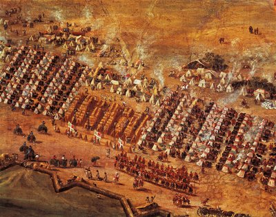 Maastricht ostroma, részlet Adam Van Der Meulentől alkotó: Adam Frans van der Meulen