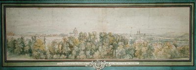 Párizs kilátása a Gobelins műhelyből (wc papíron) alkotó: Adam Frans van der Meulen