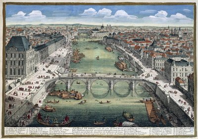 Le pont Royal des Tuileries - Perelle "" Párizsban" - alkotó: Adam Perelle