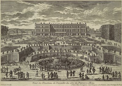 Versailles látképe, kerti homlokzat, 1680-as évek alkotó: Adam Perelle