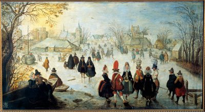 Les skaters Adam Van Breen (1599-1665) festménye 17. század V. 0,35x0,65 m alkotó: Adam van Breen