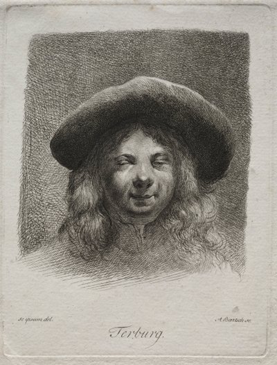 Gerard Terborch portréja. alkotó: Adam von Bartsch