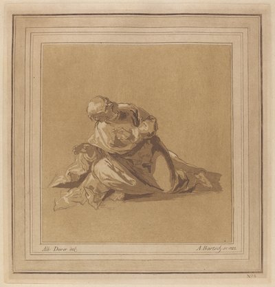 Guggoló apostol (Szent Péter) alkotó: Adam von Bartsch, after a drawing formerly attributed to Albrecht Dürer