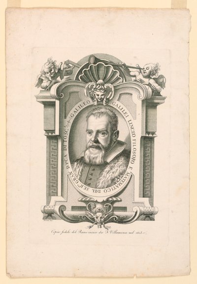 Galileo Galilei (1562-1642) portréja alkotó: Adamo Fioroni, active first half of 19th century
