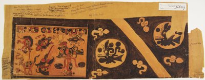 Dizájn edényből Brit Hondurasból (Belize), Yucatanból (akvarell) alkotó: Adela Breton