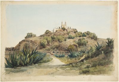 Nagy piramis és templom, Cholula alkotó: Adela Breton