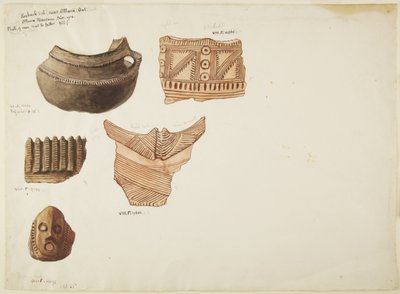 Kerámiatöredékek (akvarell) alkotó: Adela Breton