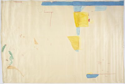 Egy festmény nyomon követése a központi panelről, Keleti Fal, Jaguárok Felső Temploma, Chichen Itza, Mexikó (átlátszó akvarell   és grafit) alkotó: Adela Breton