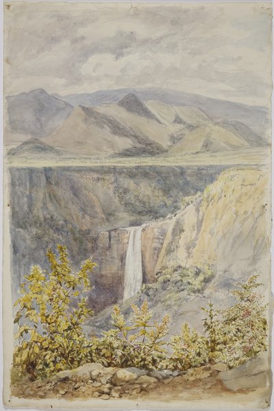 Vízesés Huauchinangóban, Puebla államban, Mexikóban alkotó: Adela Breton