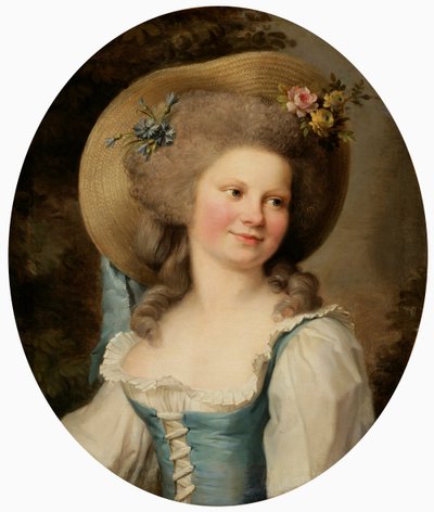 Madame Dugazon 1755-1821, mint Babet a Blaise és Babet vígjátékban, vagy a Három gazda szvitjében. alkotó: Adelaide Labille Guiard