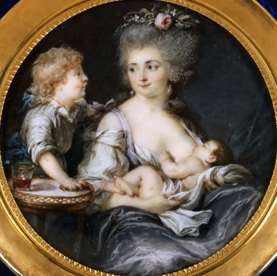Madame Mitoire és gyermekei. alkotó: Adelaide Labille Guiard