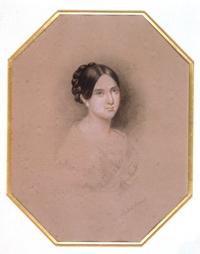 Leopoldine Hugo (1824-43) portréja (rajz) alkotó: Adele Julie Hugo