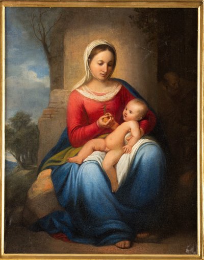 Madonna és a csecsemő Jézus (olaj, vászon) alkotó: Adeodato Malatesta or Malatesti
