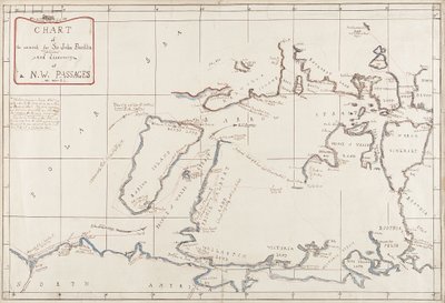 Sir John Franklin keresésének és az északnyugati átjáró felfedezésének grafikonja alkotó: Admiral Edward Augustus Inglefield